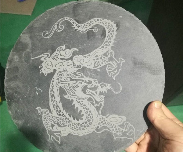 页岩工艺品激光效果